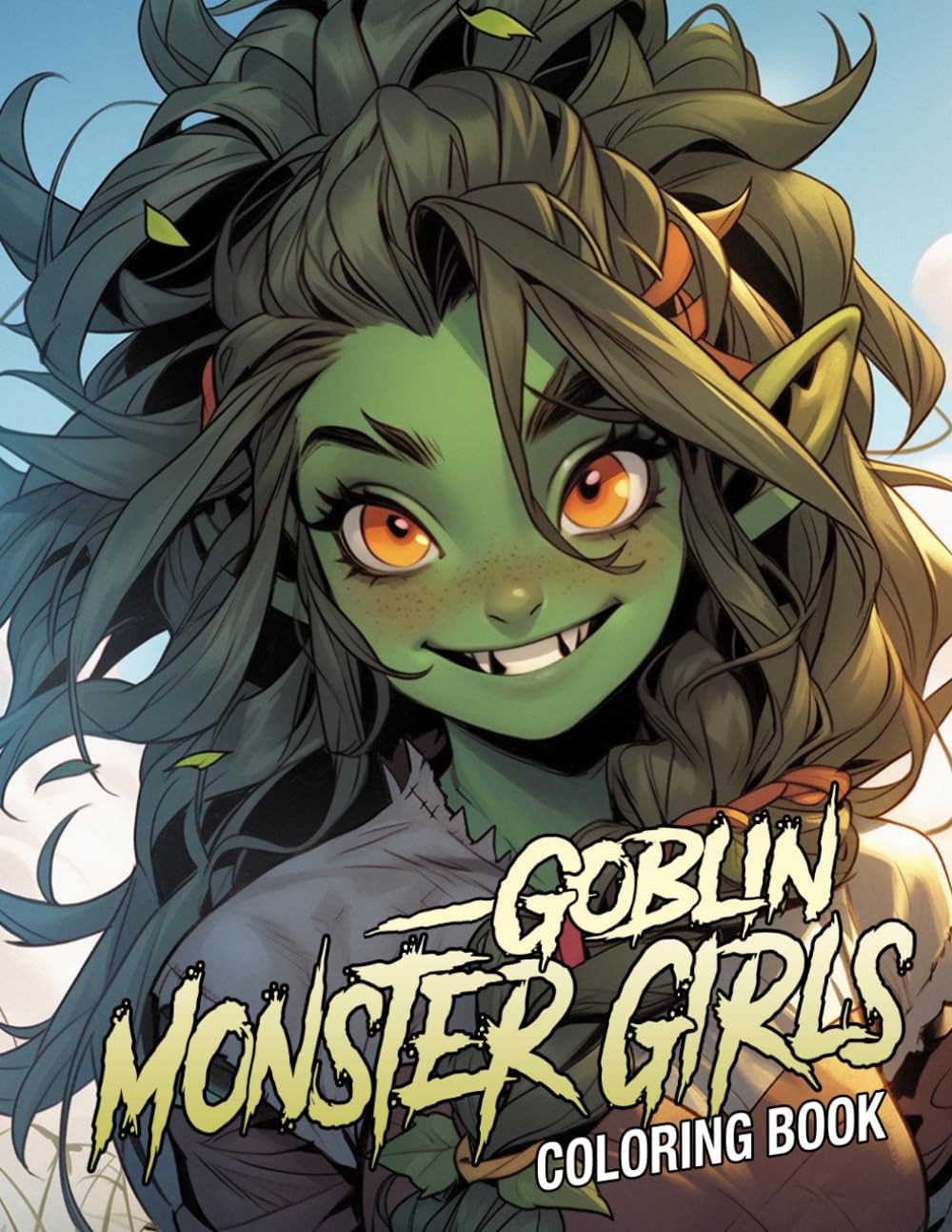 Goblin Monster Girls Coloring Book: Creepy Cute Goblin Coloring Pages Featuring Mischievous Creatures, Whimsical Magic, and Playful Characters for Teens and Adults