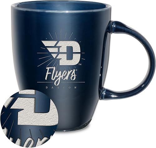 Vista 217 de Rico Industries NCAA - Taza de cerámica con grabado láser, 18 onzas, café y té