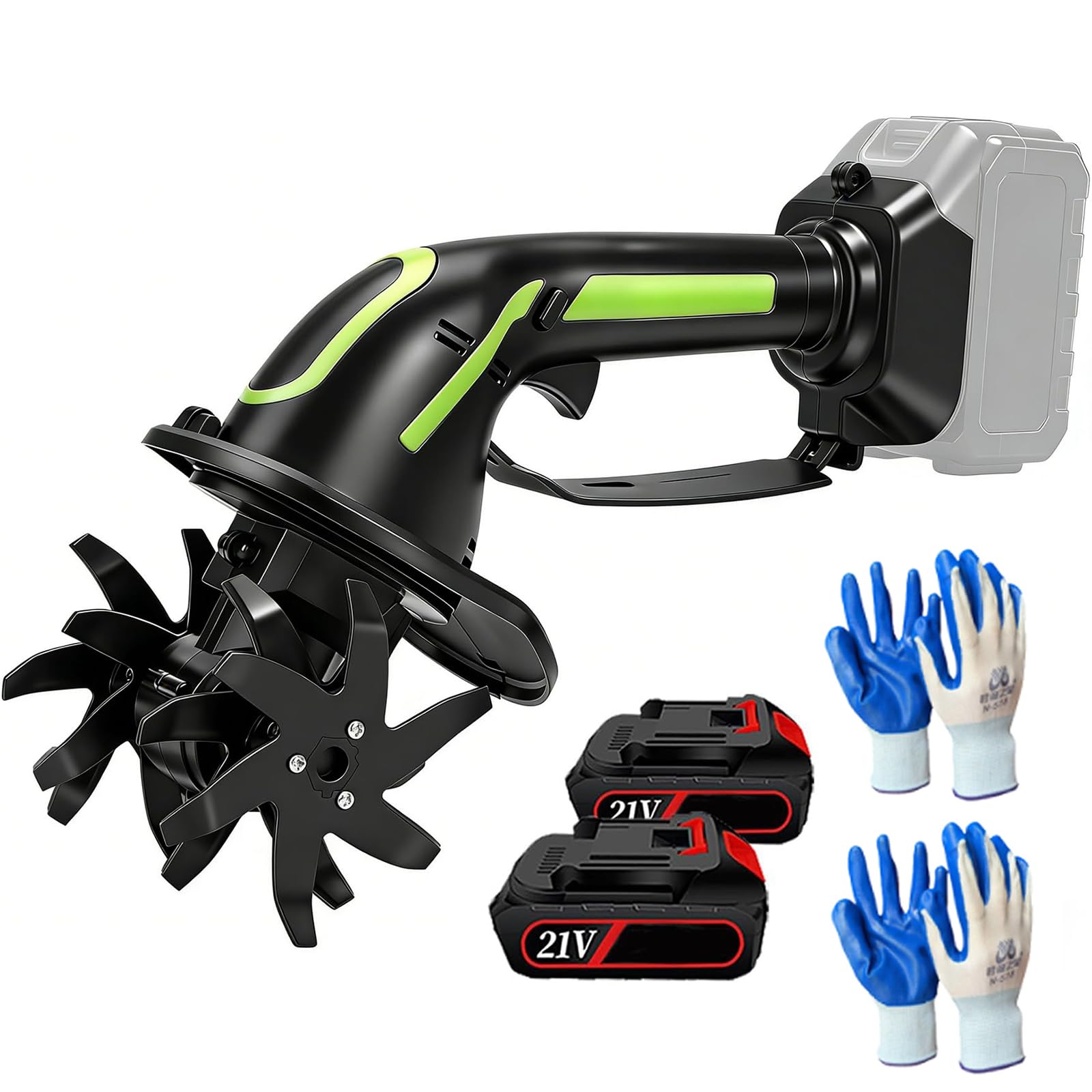Motoculteur électrique de jardin avec mini rotavateur portatif