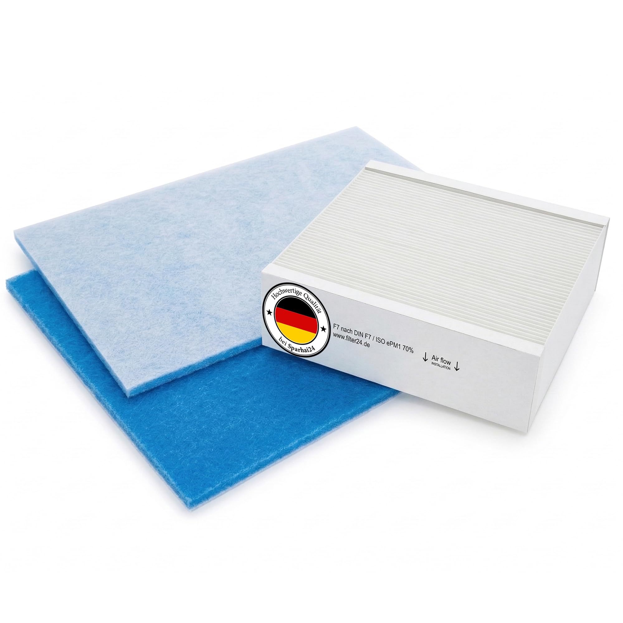 Sparhai24 | Filter passend für Vallox ValloPlus 510 SC/SE/MV | 1x Filterpaket 28 | je 1x G4 + F7