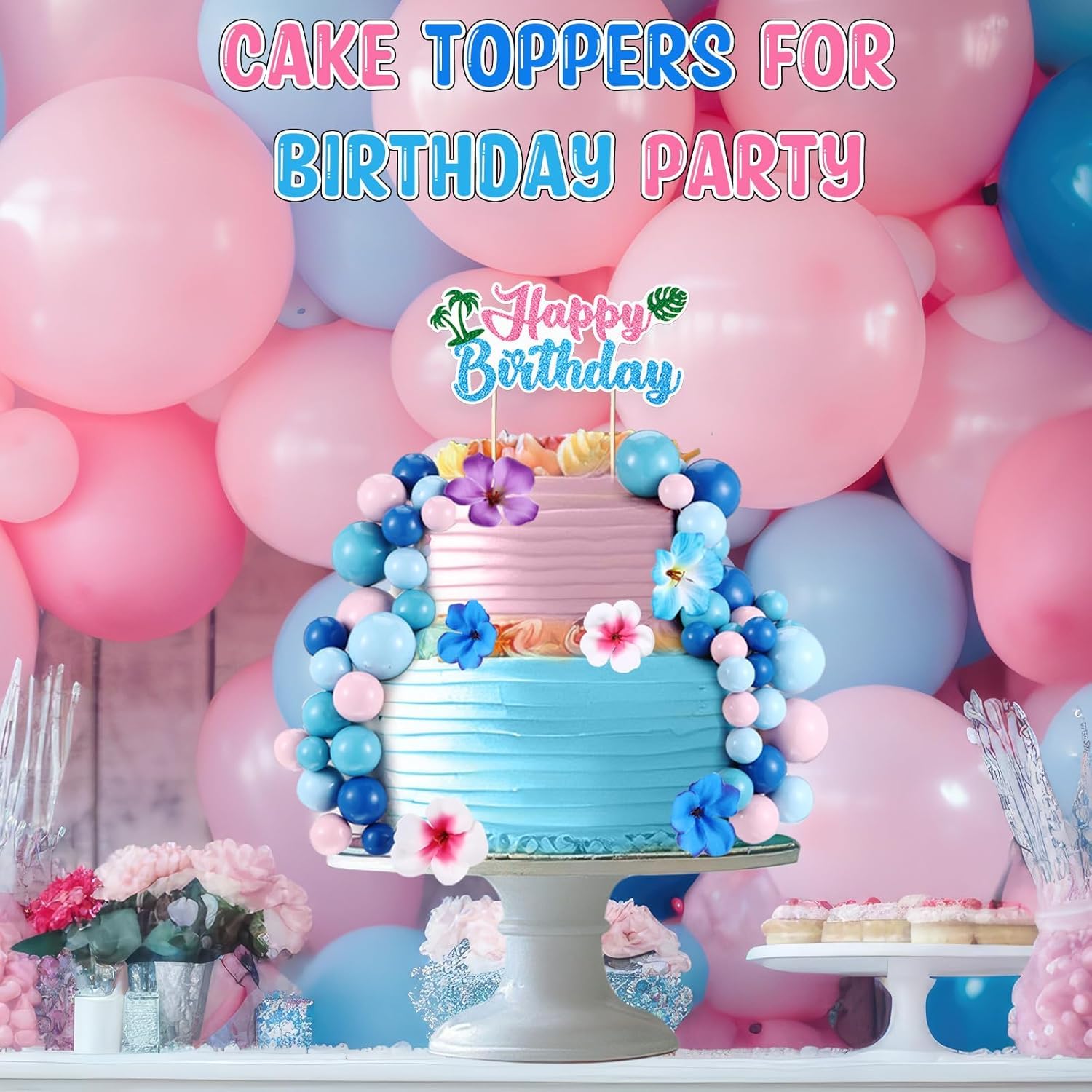 Morofme Topper Per Torta A Tema Ragno - 35 Pezzi, Decorazioni Happy Birthday Con Ragnatele, Stelle, Palline Rosse E Blu