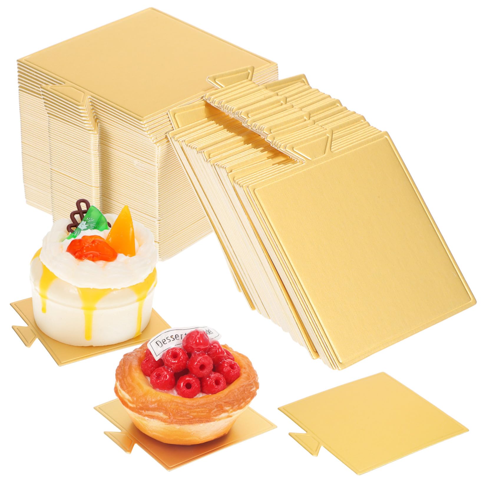 Veemoon 100hojas Espaciadores para Tartas Bases de Cartón para Mini Tartas Bases para Bandejas de Decoraciones para Domésticas