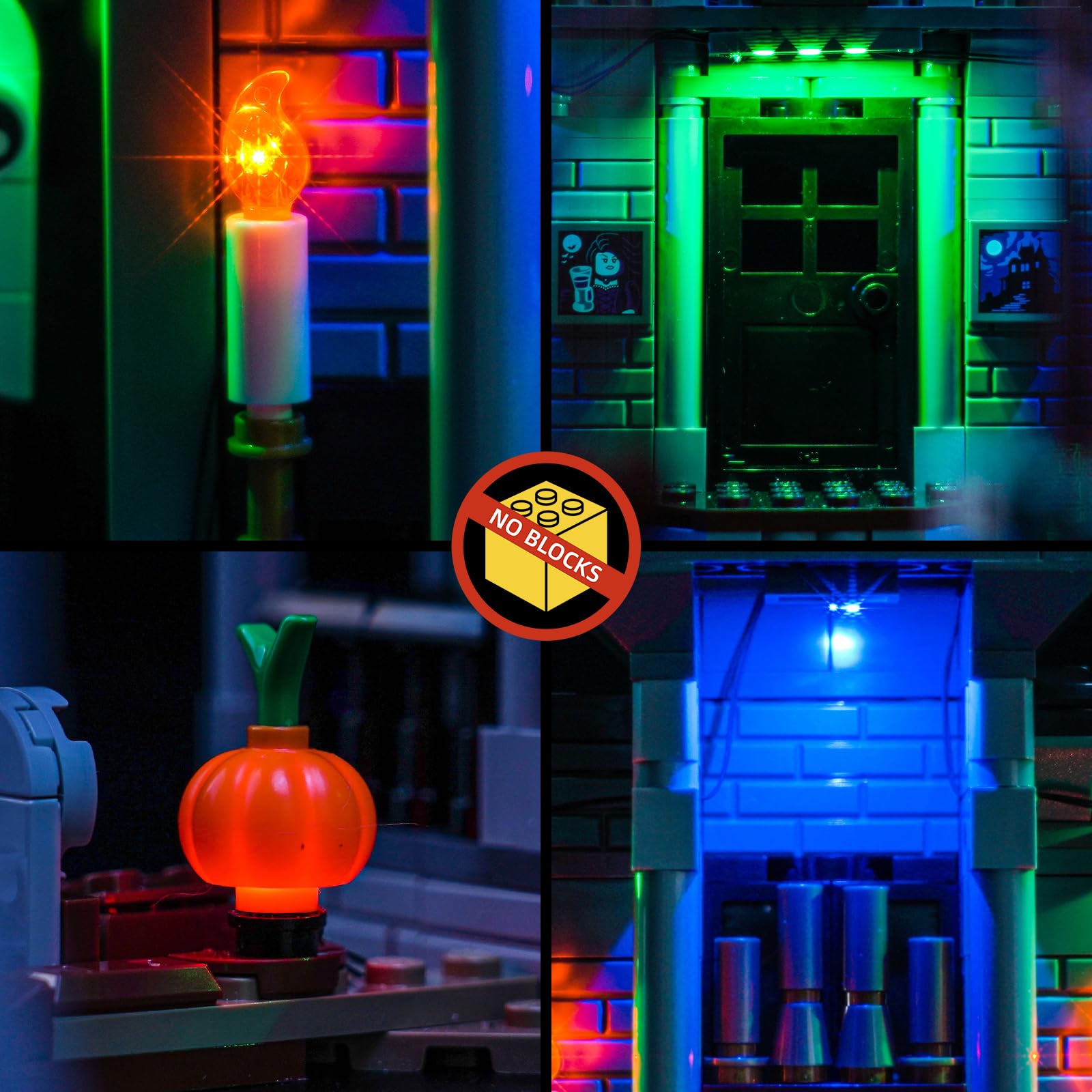 BrickBling Remote Control Led Light Set Compatible with Lego Haunted Mansion 31167 (No Model) - Image 4