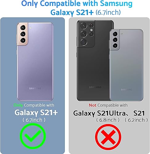 Miniatura 8 de Anqrp Hidden Series - Funda para Galaxy S21+ Plus 5G, soporte que no se cae Anillo integrado de 360, grado militar de 15 pies, funda protectora a