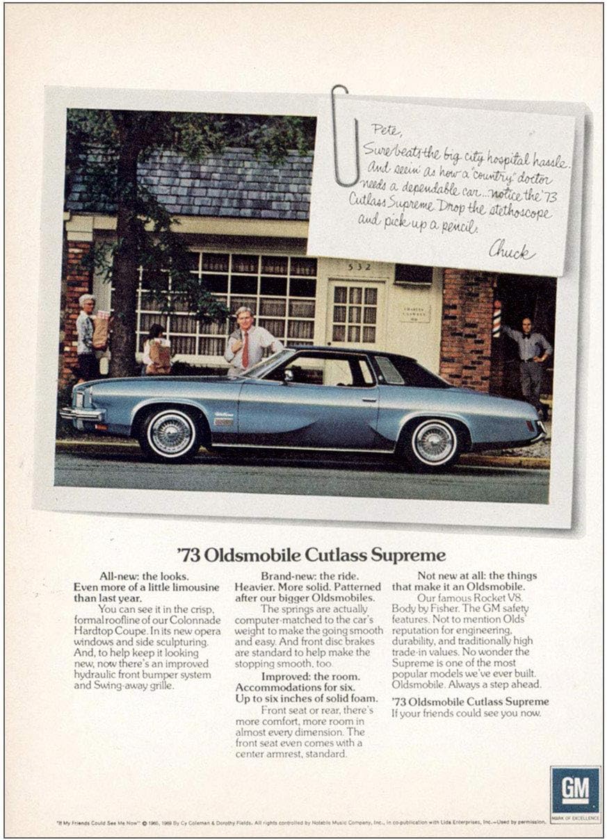 1973 oldsmobile cutlass