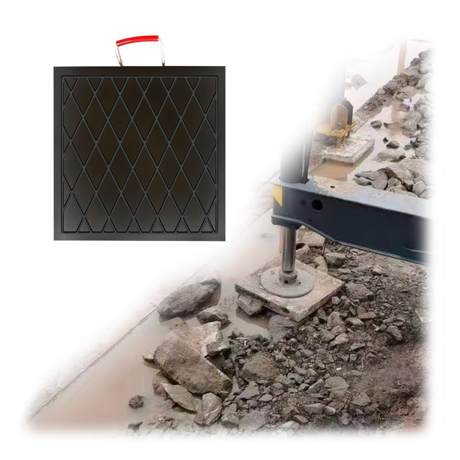 Cuscinetti per timbri per rubinetto, impilabili, piattaforma di atterraggio, 2, 4 pezzi, cuscinetti di livellamento ad alta densità con texture antiscivolo, tappetino di supporto per camper e macchine