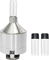 MGOJIJINN Superfine Aluminum Alloy Pepper Grinder Set with 3 Glass Bottles - 2.2 Inch Silver