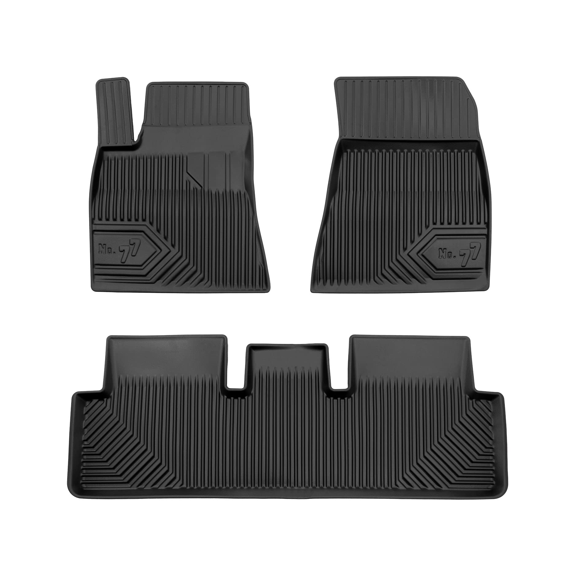 FROGUM No. 77 Alfombrillas para Coche Alfombras para Tesla Model 3 2017-2023 | Borde Alto | para Todo el año | Tamaño