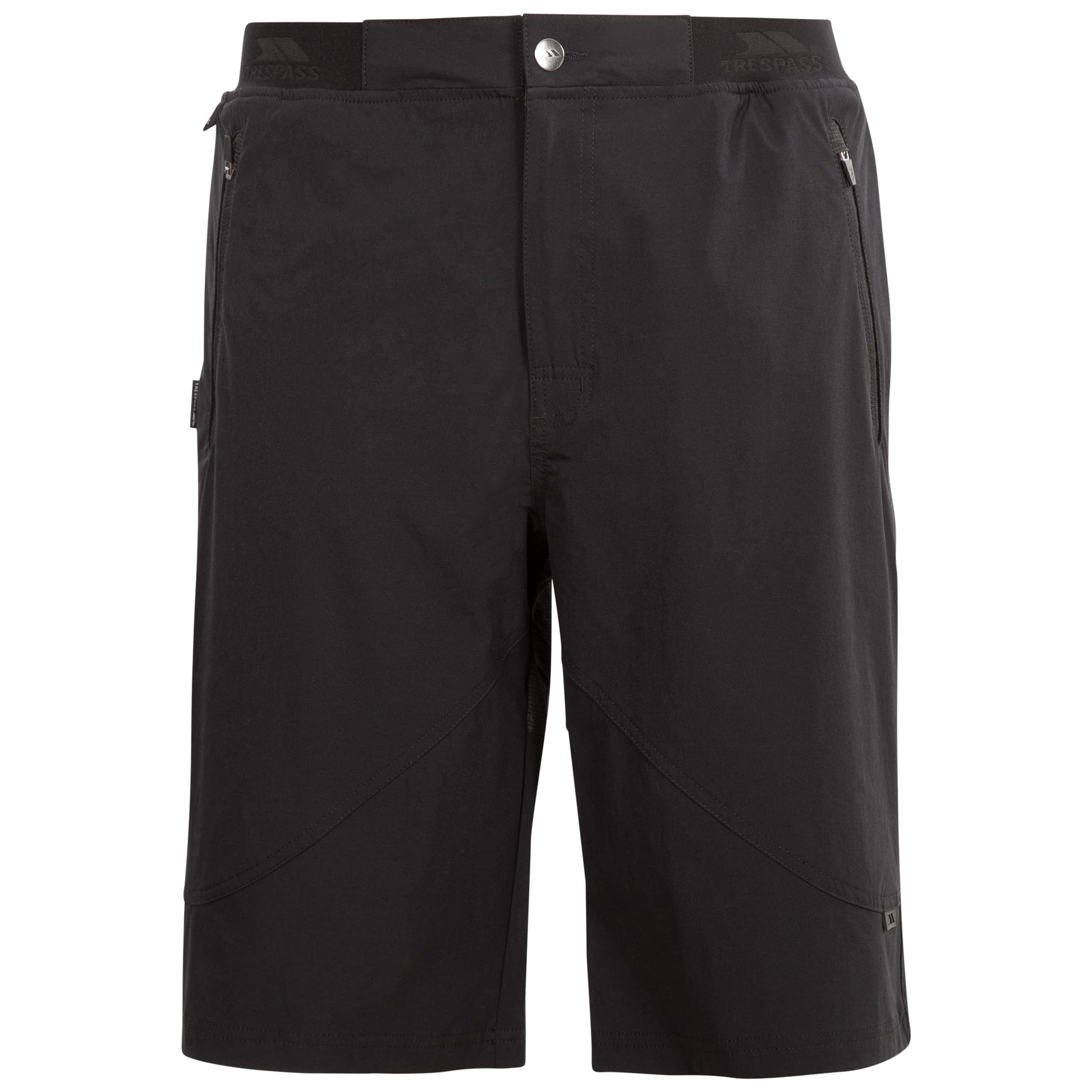 Trespass Men's Black Walking Shorts Hainford In Size - Xl