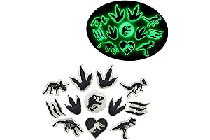 12Pcs Glow in the Night Dinosaurs Crocs Charms