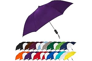 Automatic Open Compact Travel Umbrella in Purple for Kids