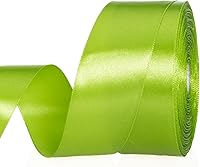 Vista 24 de Cinta de satén sólida de 1 pulgada de oro champagne, 50 yardas de cinta de tela para manualidades, envoltura de regalos, ramos florales, decoración