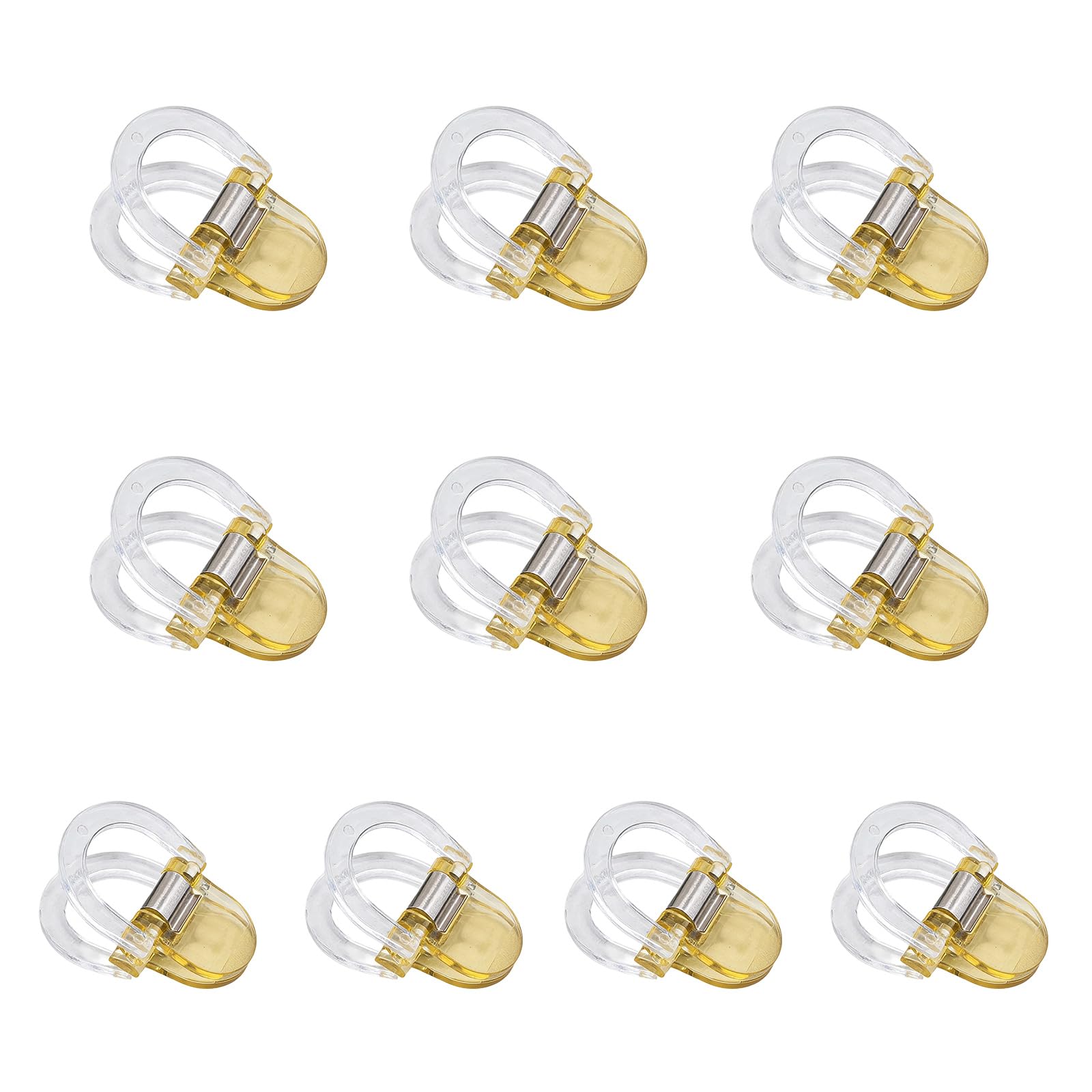 Limtula 10Pcs Multipurpose Acrylic Trousers Shortener Clip Pants Length Clamp for Clothing Repair Quilting Project Pants Mutter Clamps
