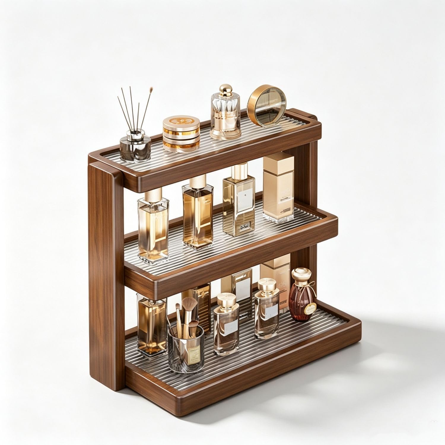 3-Tier Acrylic Display Shelf Cosmetic Jewelry Vanity Counter Organizer