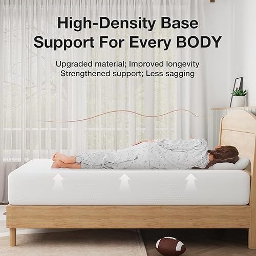 Miniatura 4 de Novilla Colchón de Tamaño Completo, Colchón de Tamaño Completo de 8 Pulgadas en una Caja, Colchones de Espuma Viscoelástica de Gel con Espuma de