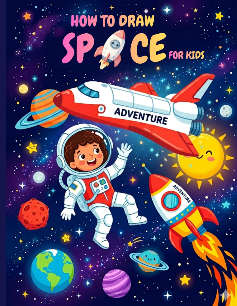 HOW TO DRAW SPACE FOR KIDS: A Fun and Easy Step-by-Step Drawing Book for Children (Space)
