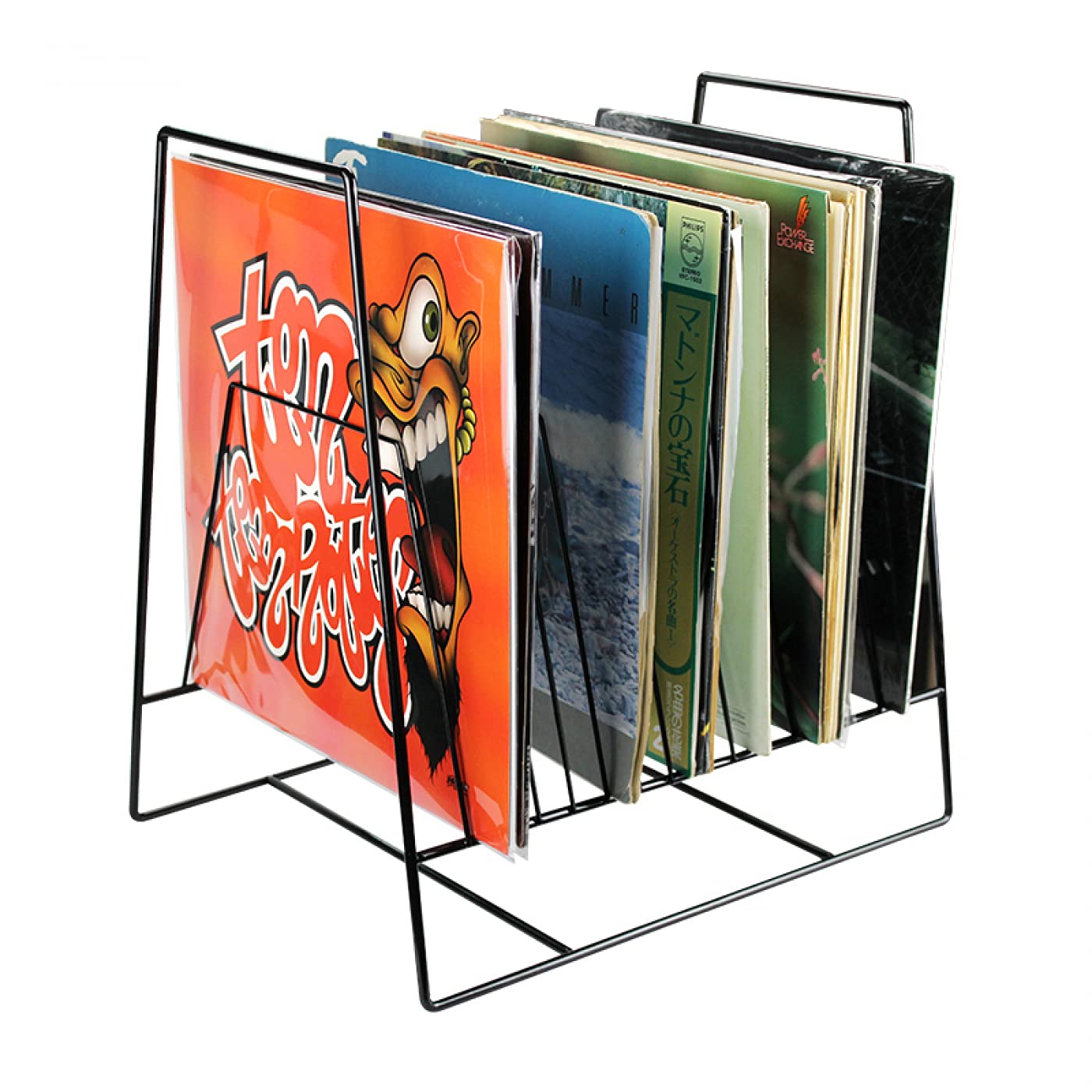 LP Vinyl Design - Scaffale per magazzino, per 50-60 LP in vinile da 12 pollici, colore: Nero
