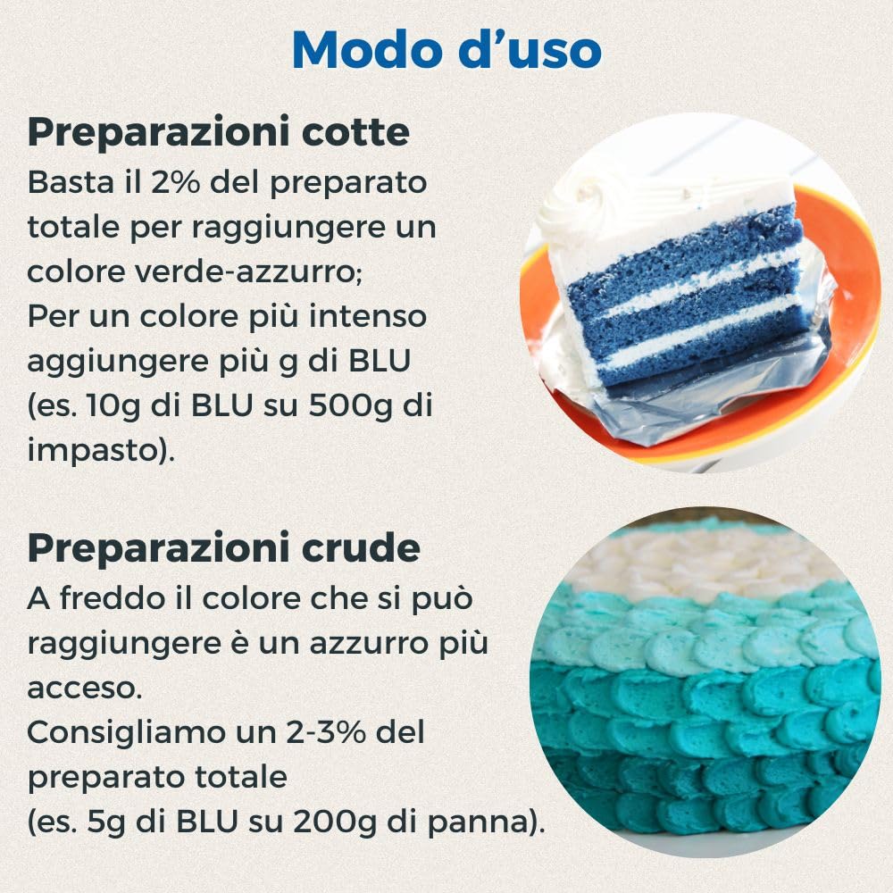 Spirulina Becagli - Spirulina Blu Bio in Polvere 20 g, Colorante Alimentare Senza Glutine Made in Italy con Ficocianina, Vitamine e Proteine Vegane per Difese Immunitarie - Effetto Detox