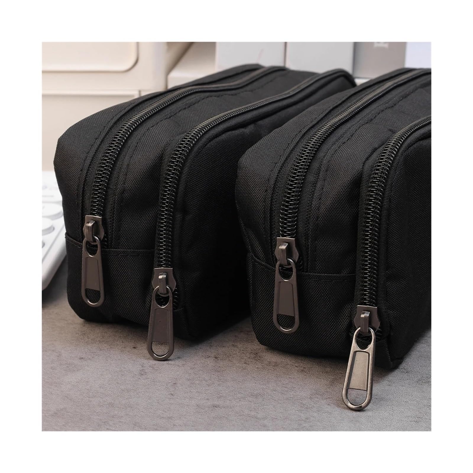 Astuccio nero for ufficio scolastico | Organizzatore di cancelleria/penne di grande capacità, semplice e durevole
