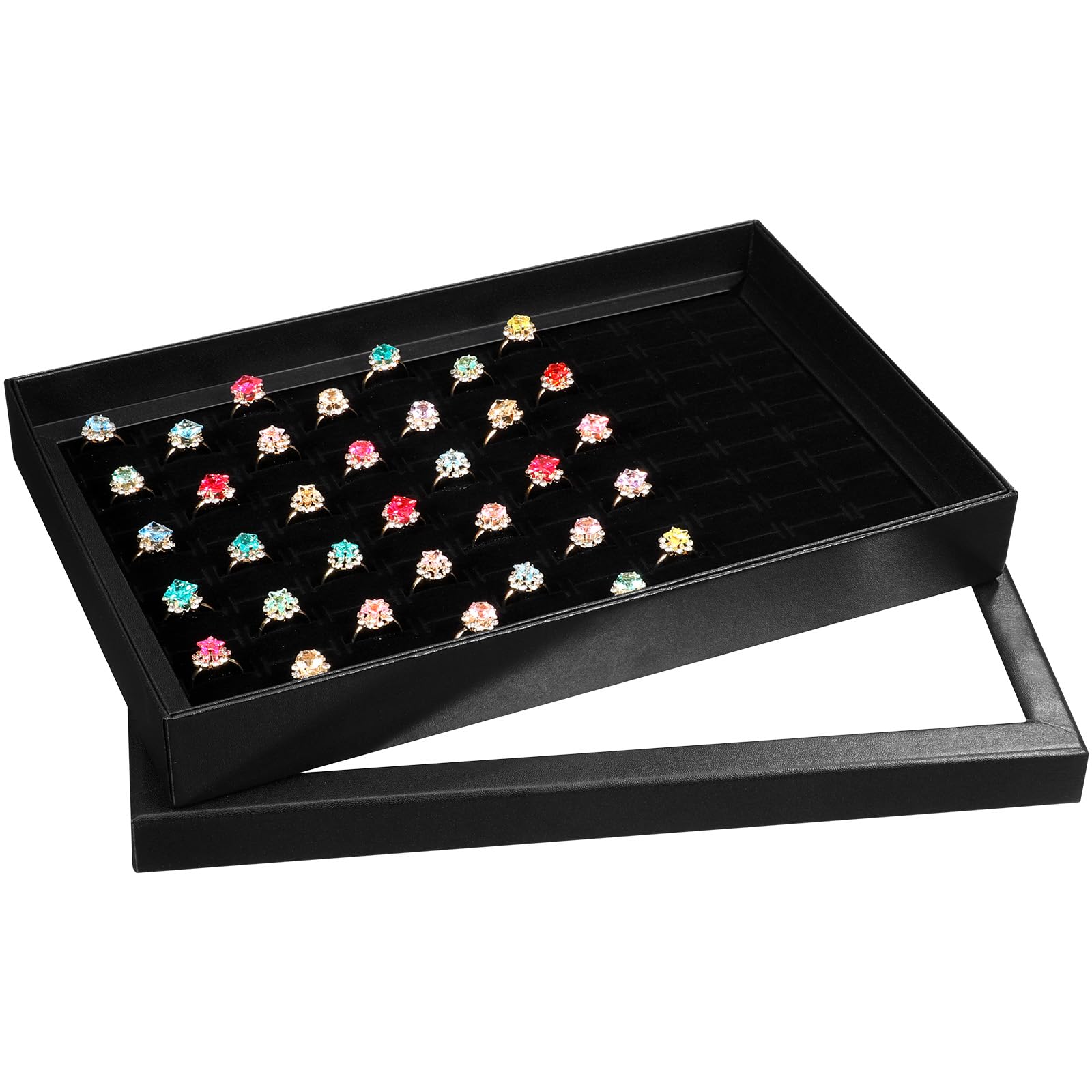 Boîte à bagues en velours HEALLILY, l'organiseur de bijoux idéal pour coiffeuse et voyage