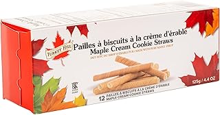Turkey Hill Sugarbush Maple Cream Cookie Straws, Pure Maple Syrup Infused Snack, 125g/4.4 oz