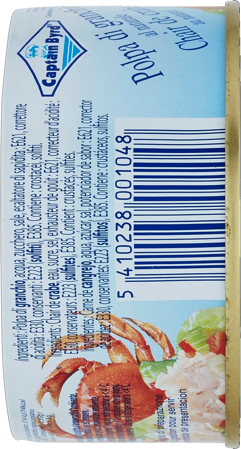 Italian Gourmet Bundle Krabbenfleisch 3x 200g + Italian Gourmet Polpa Gratis – Krebsfleisch/Crab Meat al Naturale, Meeresfrüchte-Konserve für Salat, Pasta, Antipasti, Sushi & Vorrat 600g