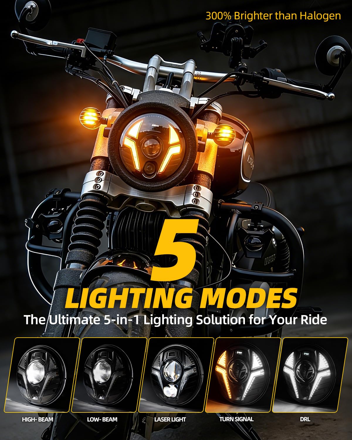 Amazon.com: NKCELL POWER 5.75 Inch LED Motorcycle Headlight with