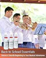 Vista 2 de Libretto Paquete de lubricantes de latón, juego de 2, aceite de válvula de 1 onza + grasa deslizante de 0.16 onzas, inodoro, puro