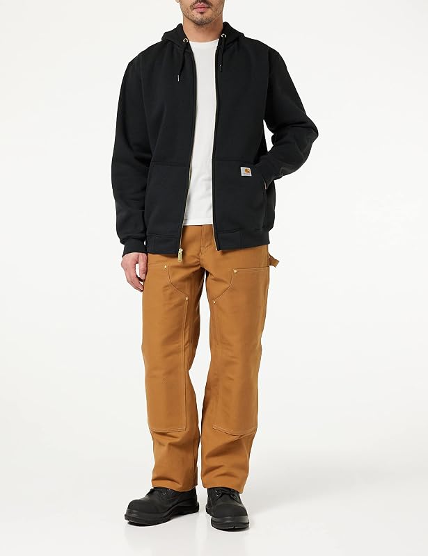 Carhartt Men's Marquette Full-Zip Sweatshirt, Black, Large image 3