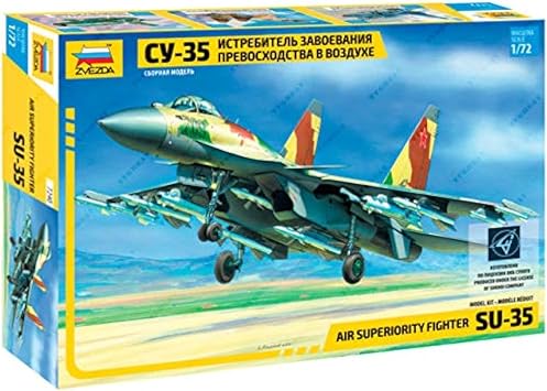 Zvezda 7240 - Russian Air Superiority Fighter SU-35 - Plastic Model Kit Scale 1/72 Lenght 28 cm / 11.25" 129 Details