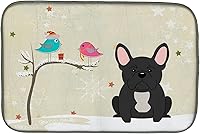 Vista 62 de Caroline's Treasures BB2508DDM - Tapete de secado de platos de perro de montaña bernés con regalos de Navidad entre amigos, tapete absorbente
