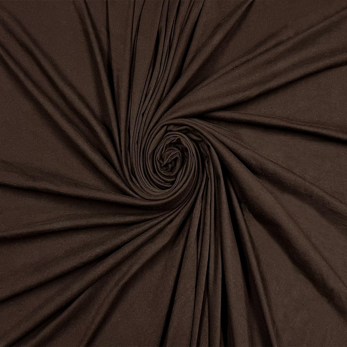 Pico Textiles 1 Yard - Brown Cotton Spandex Jersey Fabric - 4 Way Stretch - Sold by The Yard - Ideal for T-Shirts, Dresses, Athleticwear Apparel