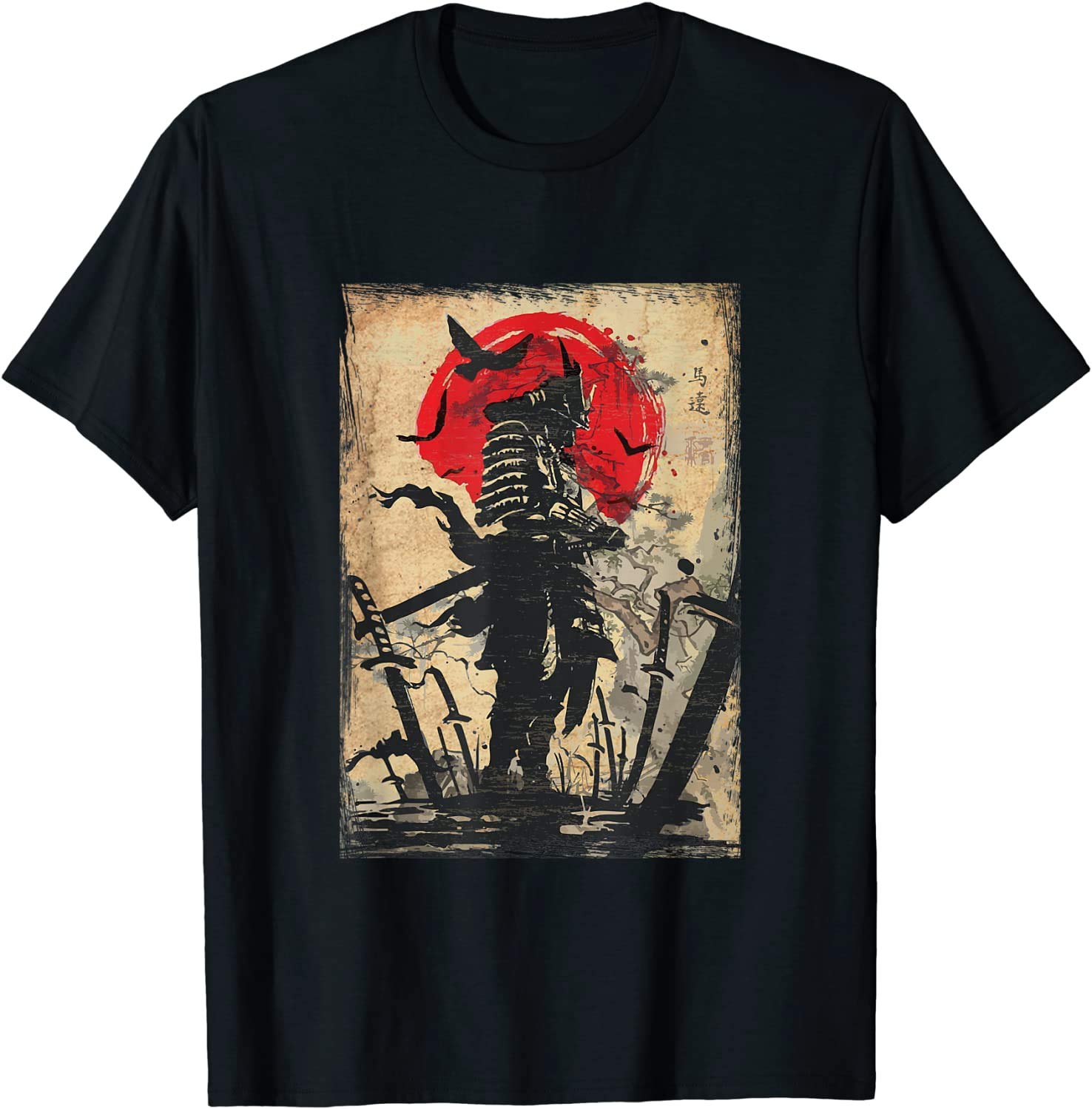APSRA TRADERSamurai Warrior Bushido Code Japanese Swordsmen Unisex T-Shirt Men Women Mothers Day for her him ds1124 T-Shirt 2840 Cotton T-Shirt - Regular Fit, Printed T-Shirts for Men
