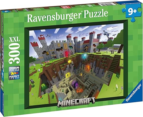 Miniatura 2 de Ravensburger - Minecraft Cutaway - Rompecabezas de 300 piezas - Piezas XXL para un montaje más fácil - Imagen de sección transversal emocionante y