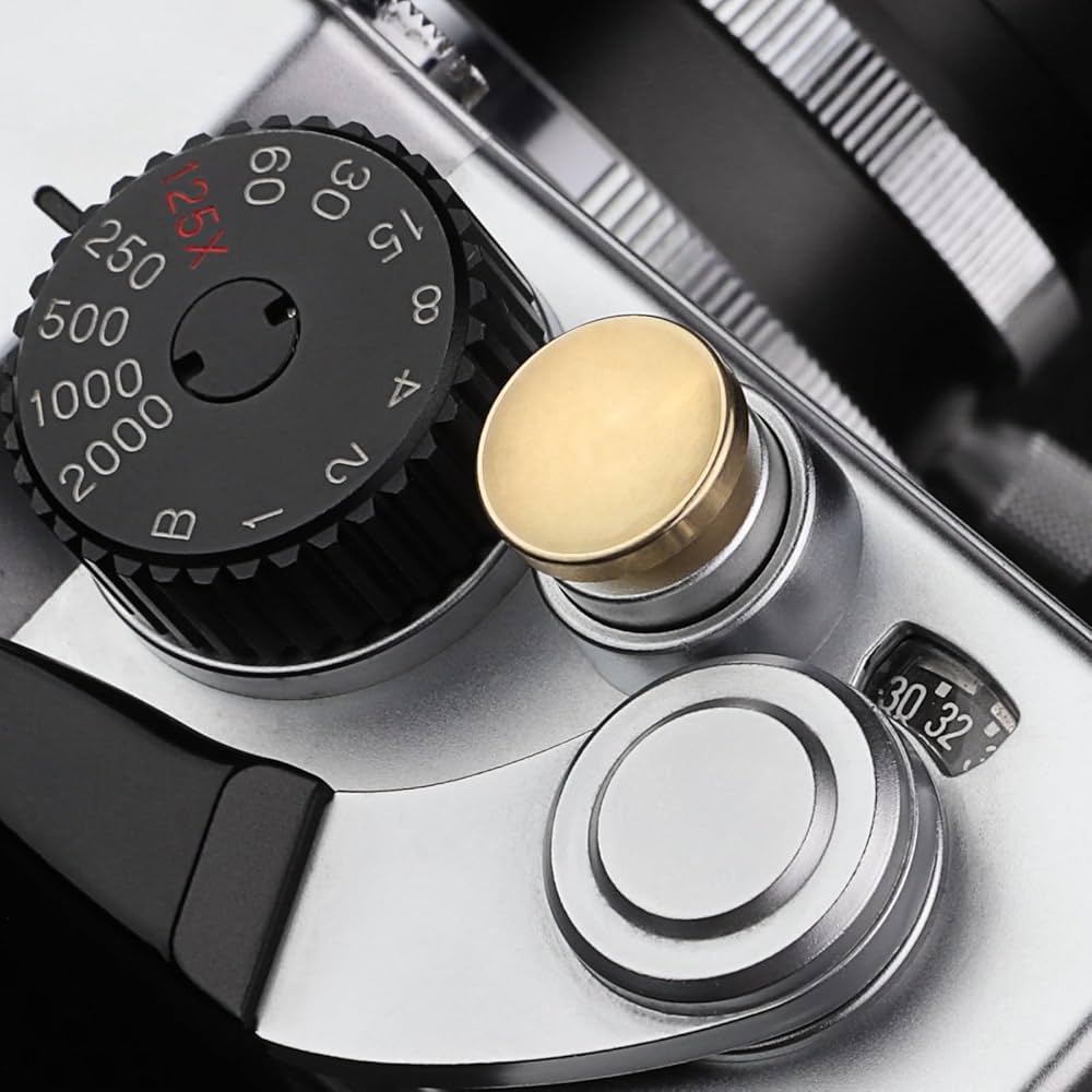 Amazon | Haoge SRB-YG 金属製カメラシャッターボタン レリーズ