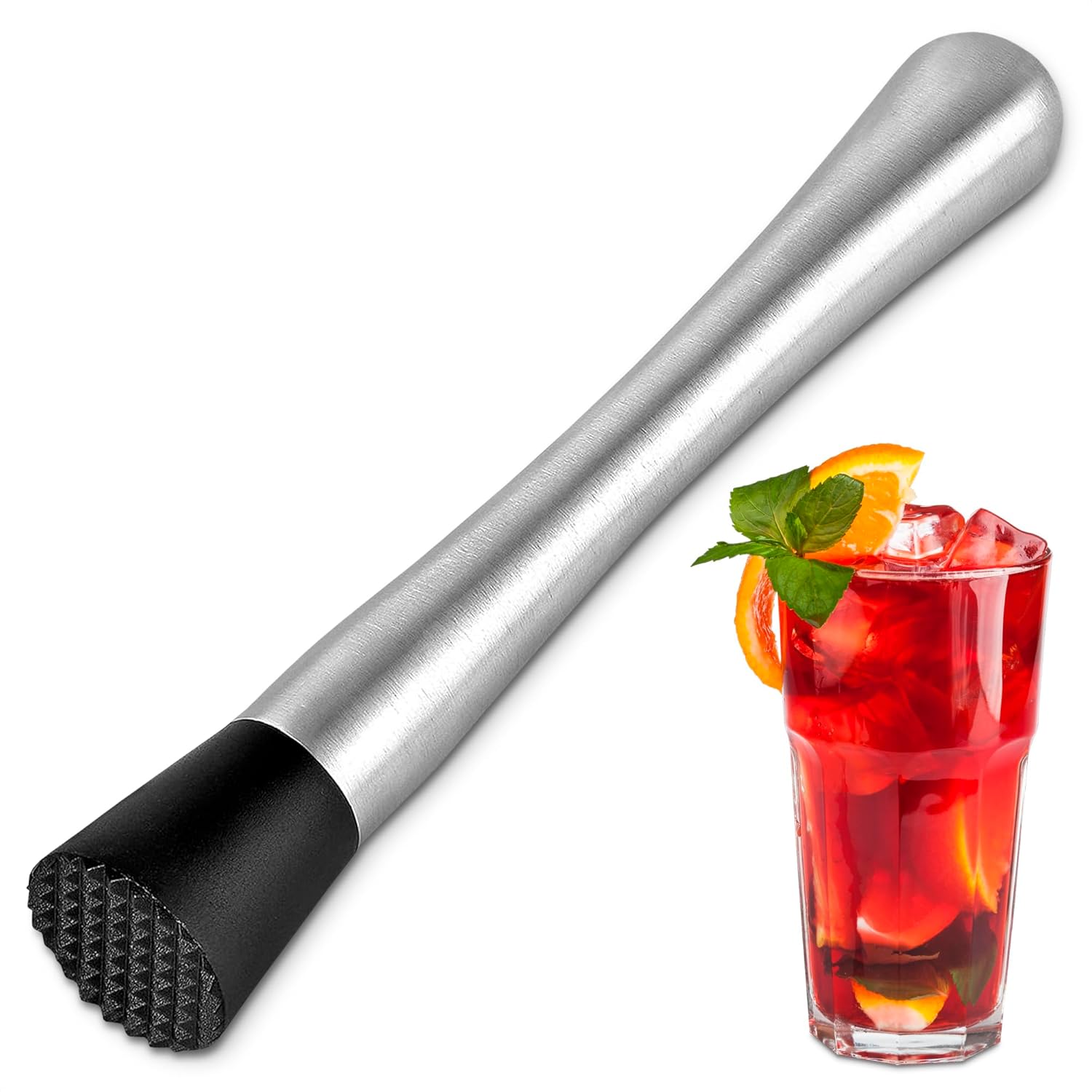 Kitchen Bar Drink Muddler for Cocktails Stainless Steel
