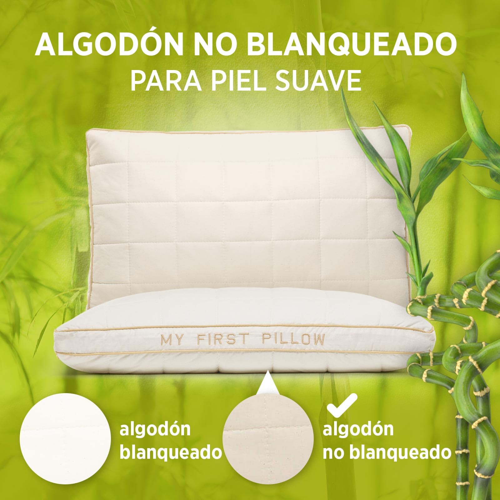 VITAPUR My First Pillow - Almohada Infantil (40 x 60 cm, 2 Unidades), diseño de My First Pillow