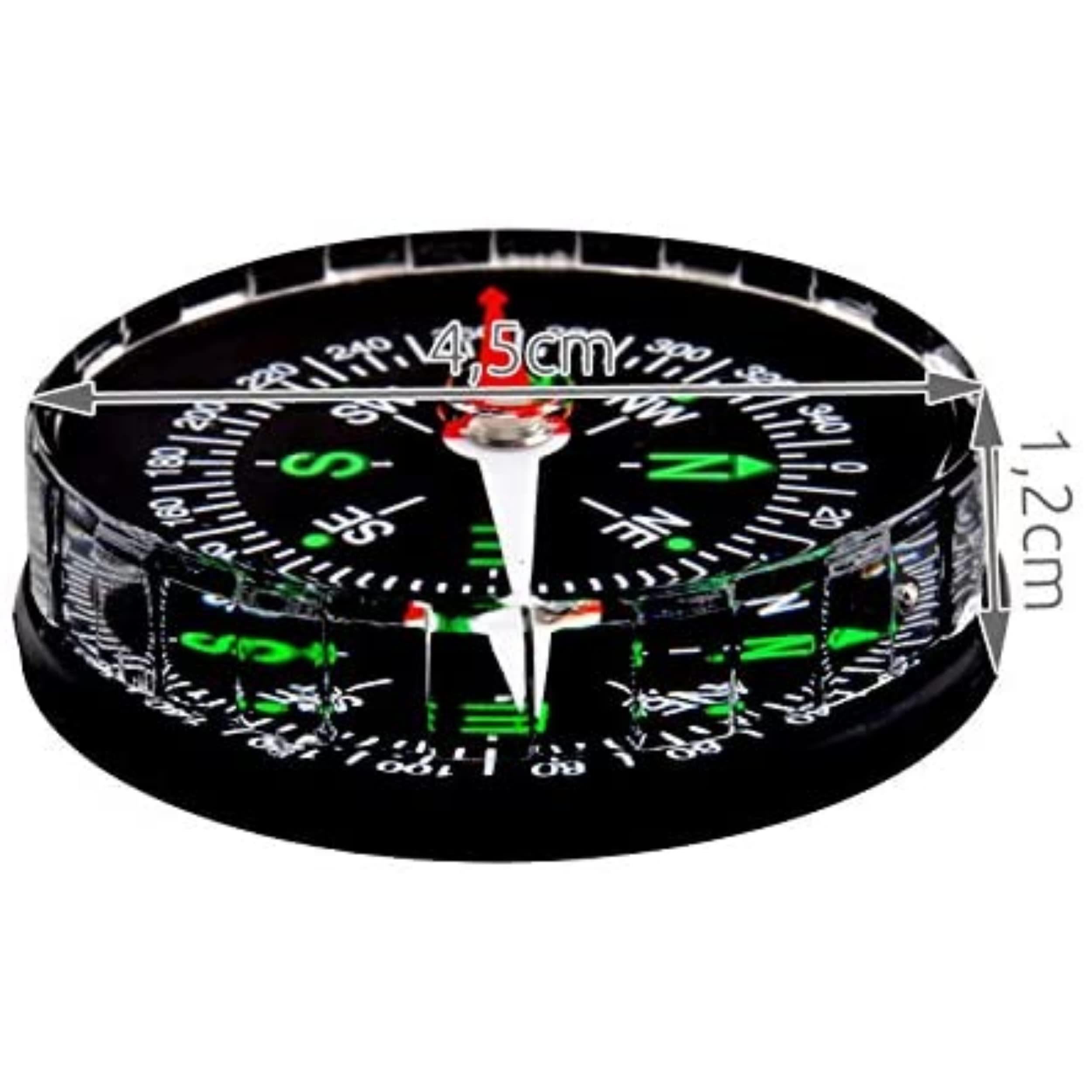 AiGear Outdoor Kompass - Tragbarer Taschenkompass Für Wanderer