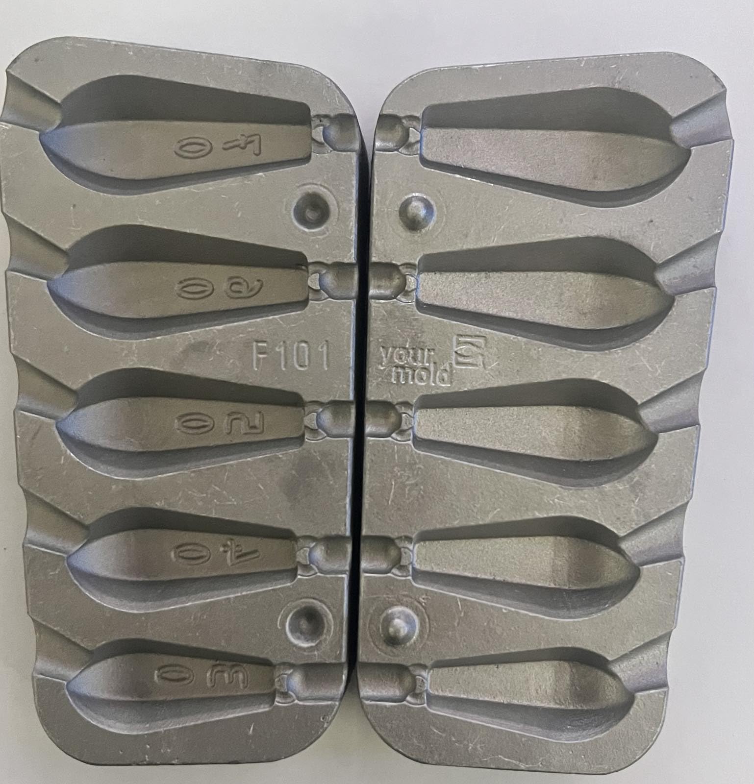 Moule de pêche hexagonale 30-40-50-60-70g moule de pêche carpe mer