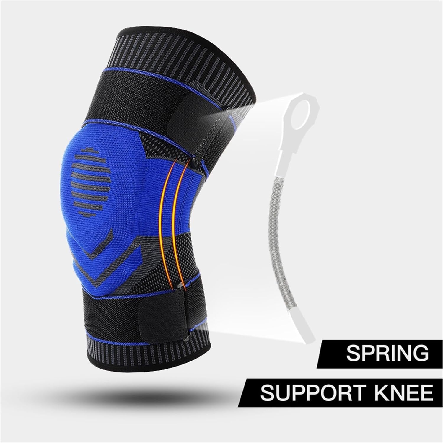 2pcs Elastic Knee Brace Nylon Sports Knee Pads Fitness Running Basketball Volleyball Support for Volleyball Football Dance Yoga Tennis Running