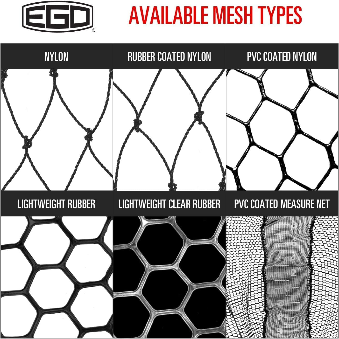 EGO S1 Genesis Modular Fishing Landing Net, Floating Aluminum Handle with Interchangeable Net Head System, Lightweight Kayak & Bank Fishing Net, Minimal Drag Design