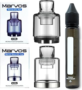 Freemax Marvos Pod Tank Set of 2 + 1 Empty Bottle PCTG POD/1 Glass POD/1