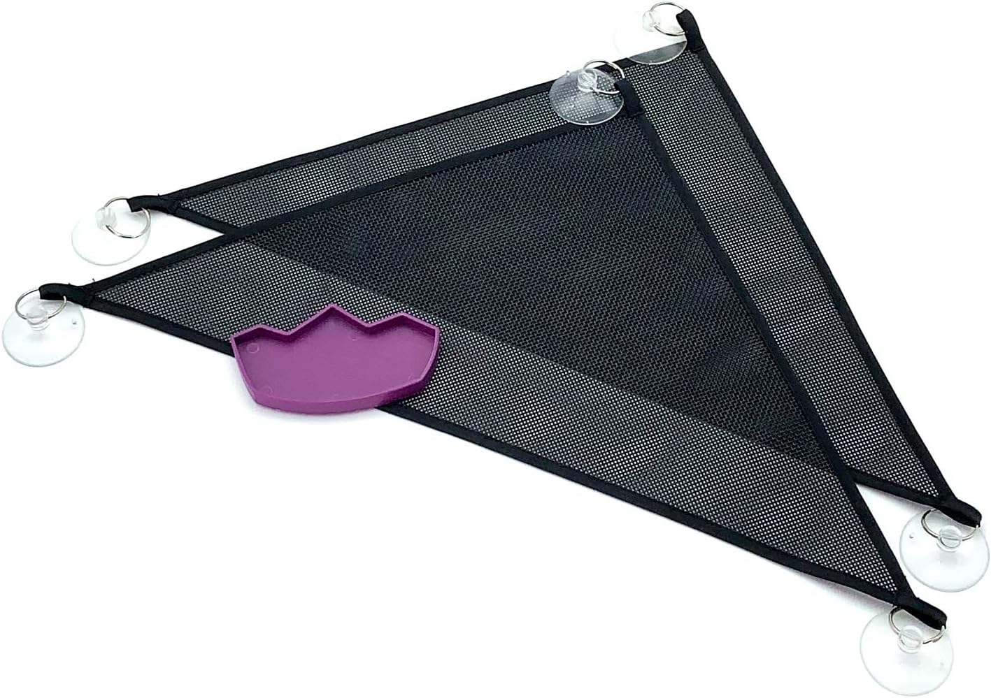 GenRev 2pc Reptile Hammock Lounger Accessories Set for Large & Small Bearded Dragons Anoles Geckos Lizards or Snakes -19x13x13in Hammock – with Water/Food Dish
