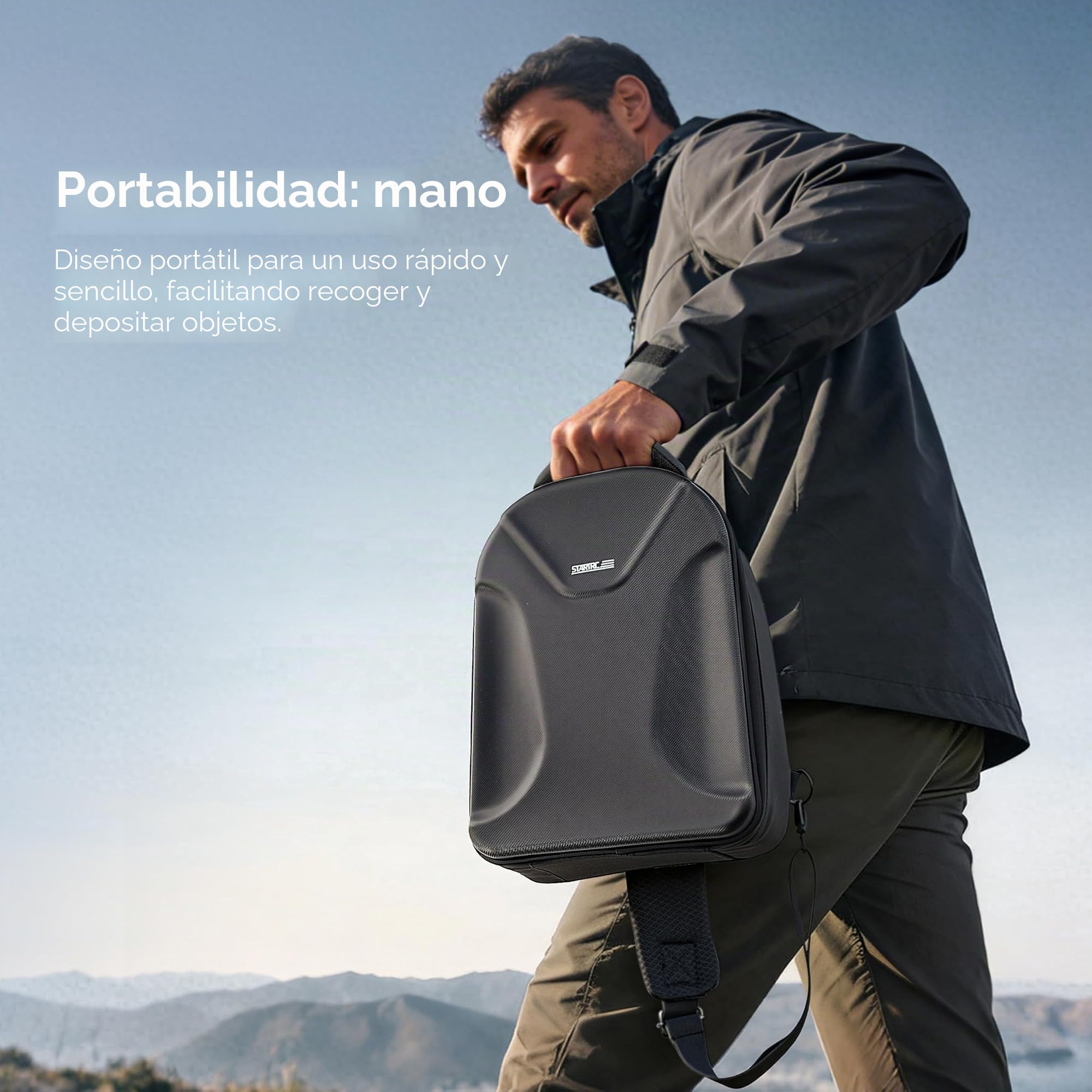STARTRC Mochila para dji Mini 5 Pro y Lito X1 - Impermeable con Carcasa EVA rígida, Compartimento para Tableta de 11 Pulgadas, Compatible con Controlador RC 2/RC-N1/RC-N3, Fly More Combo y Accesorios