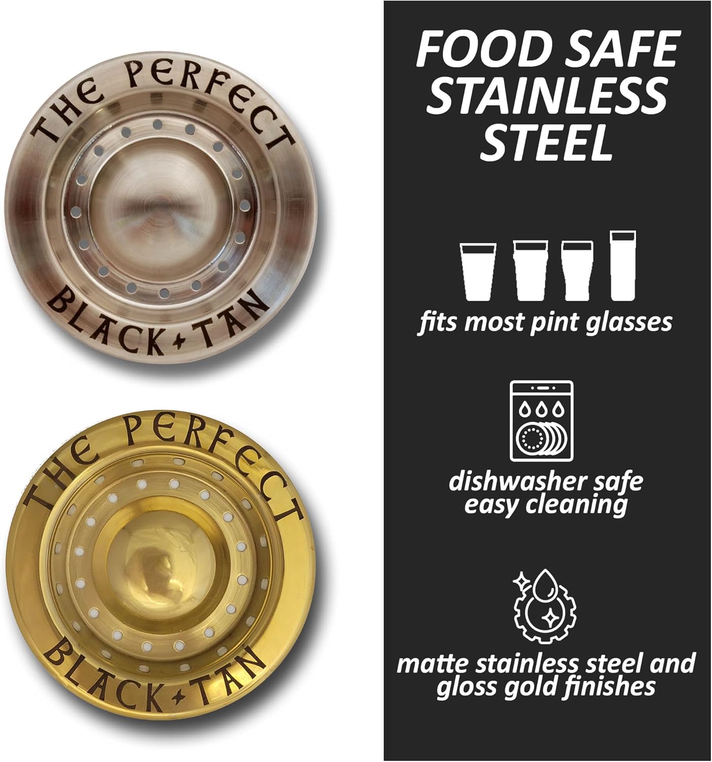 The Perfect Black and Tan Beer Layering Tool - 3 Pack - Bartender/Bar Accessory for Layered Beer Cocktails