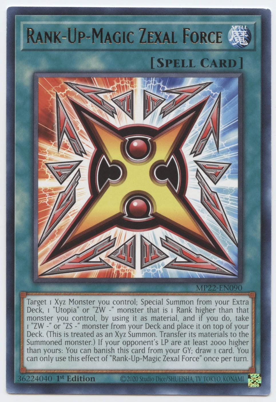 Amazon.com: Rank-Up-Magic Zexal Force - MP22-EN090 - Rare - 1st