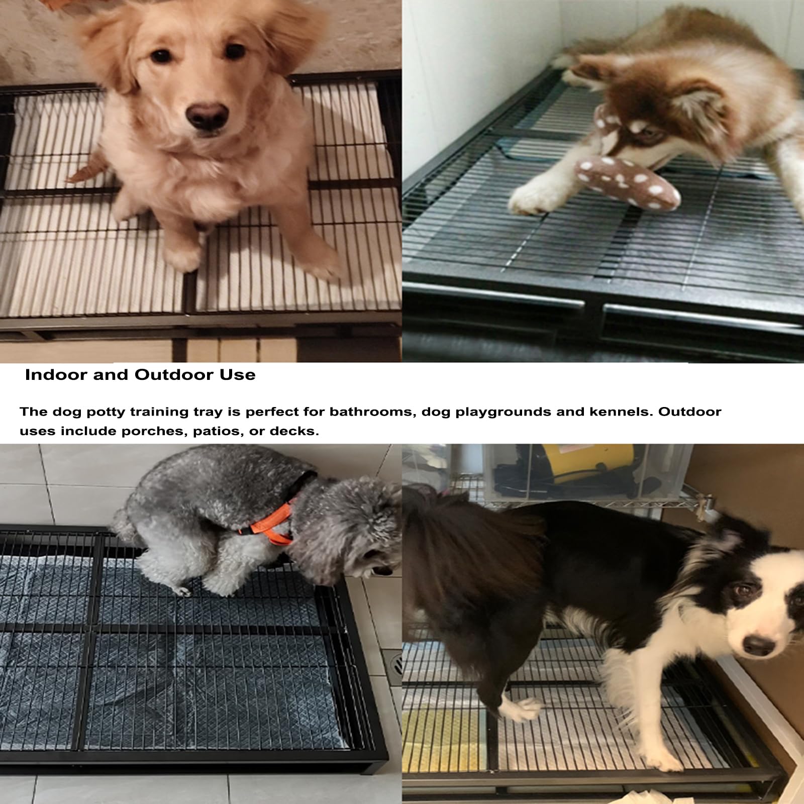 Amazon.co.jp: ペット用室内トイレ、ポータブル屋内犬トイレメッシュ