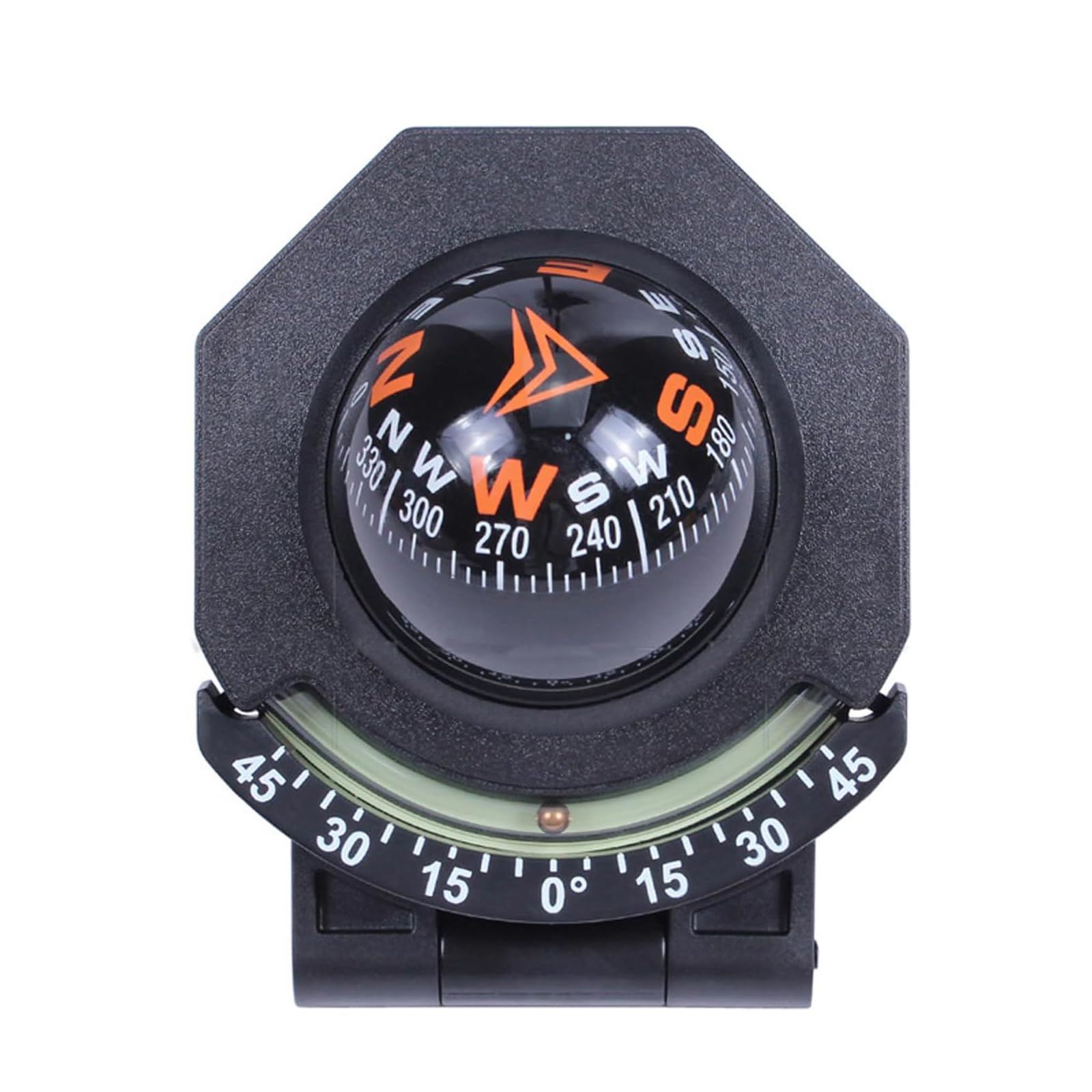 BinaryABC Car Compass,Vehicle Compass with Slope Meter,Car Dashboard Accessories,Universal Compass for Car Boat Truck
