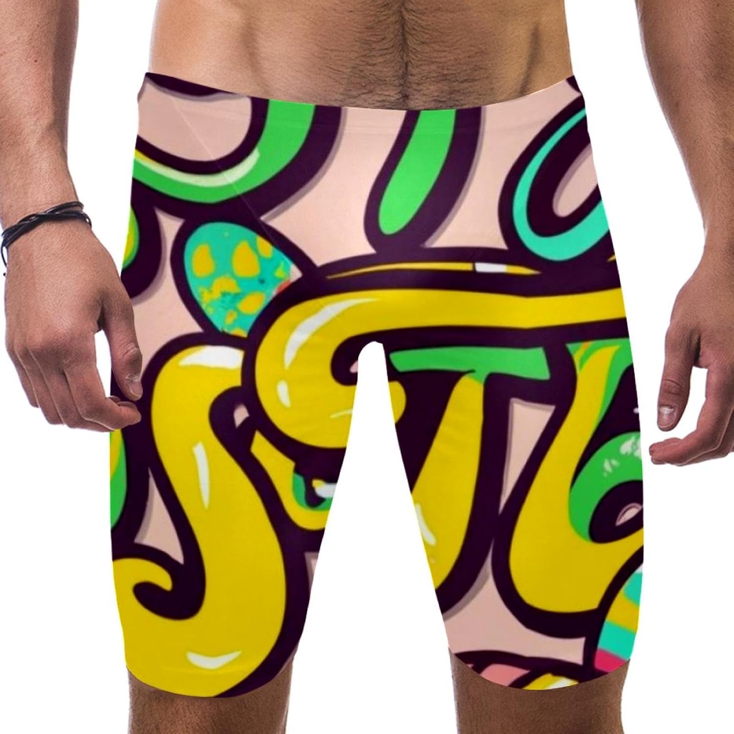 Happy Easter Boy's Swimming Jammers Swimming Shorts for Men's Swimming Trunks Tight