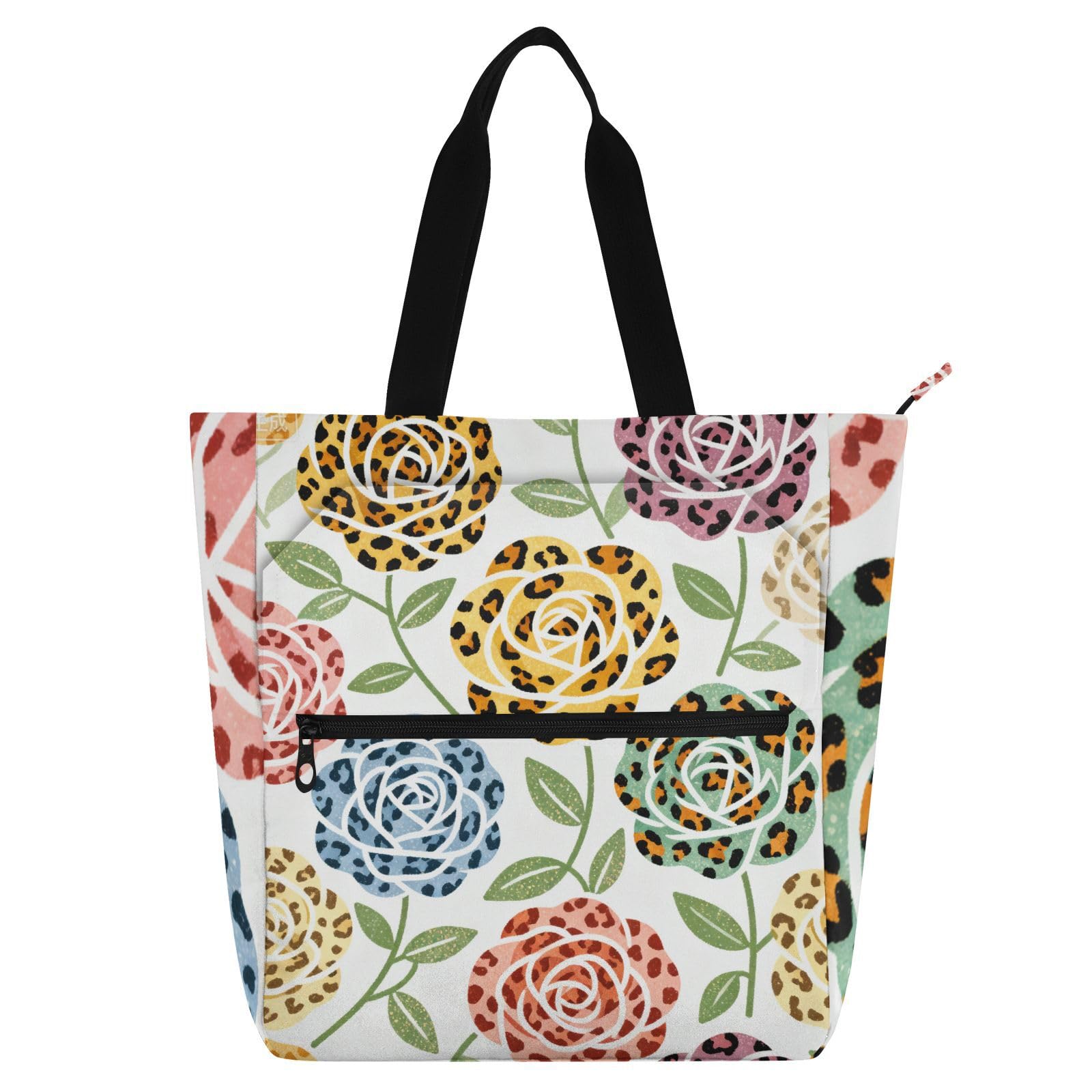 Bolsas de mano de tela resistente con asas cómodas para llevar libros y compras 8
